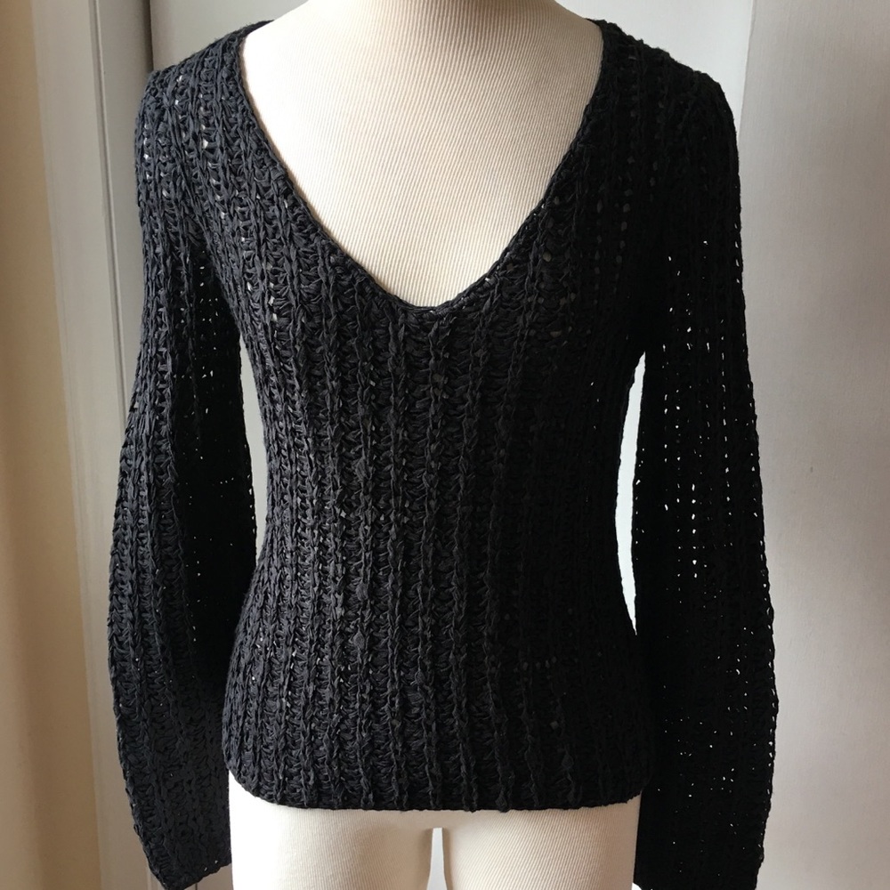 Floral Open Weave Sweater